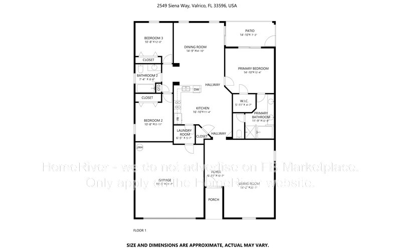 Spacious 3BR/2BA Valrico Home in Desirable Bloomingdale Area property image