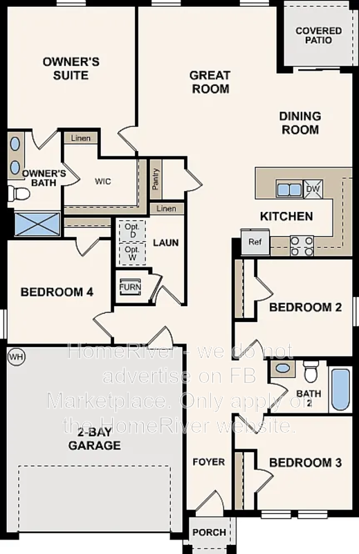 Available Now! Amazing 4 bed 2 bath home! property image