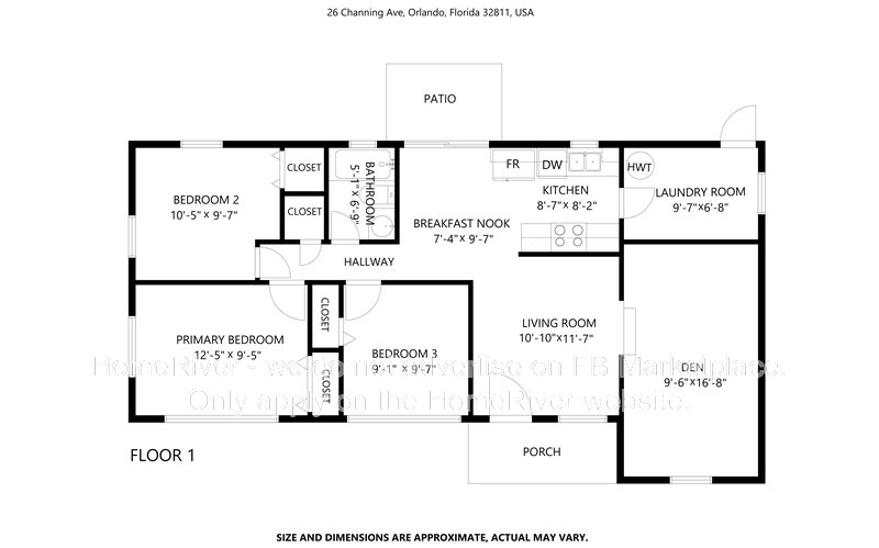 Available Now! Amazing 3 bed 1 bath Home! property image
