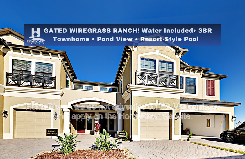 Gated Wiregrass Ranch Townhome with Pond View | Water Included! property image